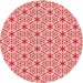 Square Patterned Pastel Pink Rug, pat2455rd
