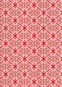 Machine Washable Transitional Pastel Pink Rug, wshpat2455rd