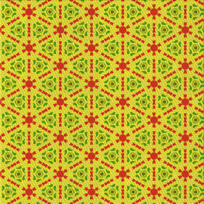 Round Patterned Dark Golden Brown Rug, pat2455yw