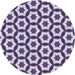 Square Patterned Purple Rug, pat2456blu