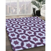 Patterned Purple Rug, pat2456blu