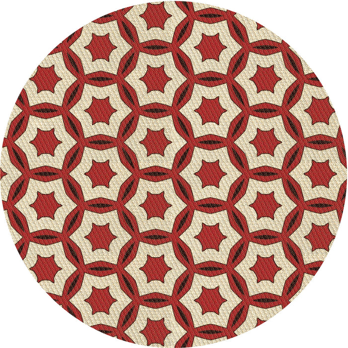 Square Machine Washable Transitional Red Rug in a Living Room, wshpat2456brn