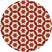 Square Machine Washable Transitional Red Rug in a Living Room, wshpat2456brn