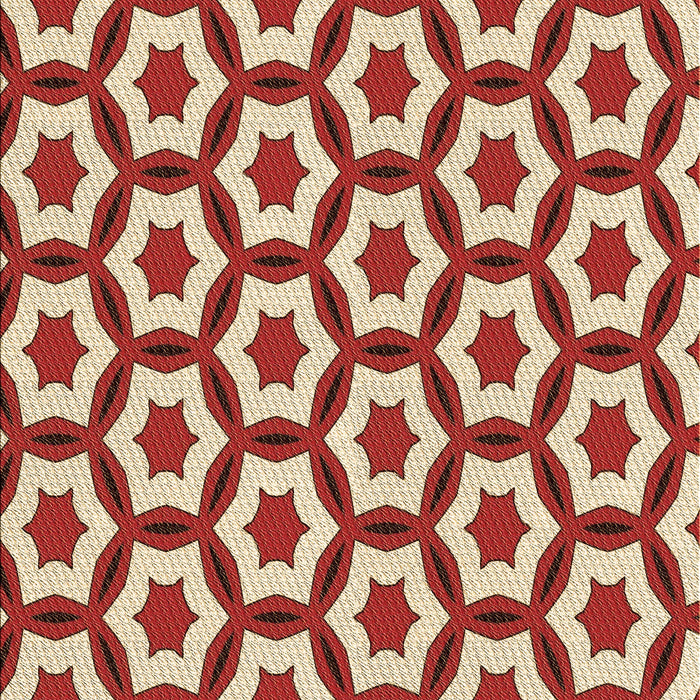 Machine Washable Transitional Red Rug, wshpat2456brn