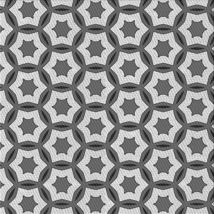 Round Patterned Platinum Silver Gray Rug, pat2456gry