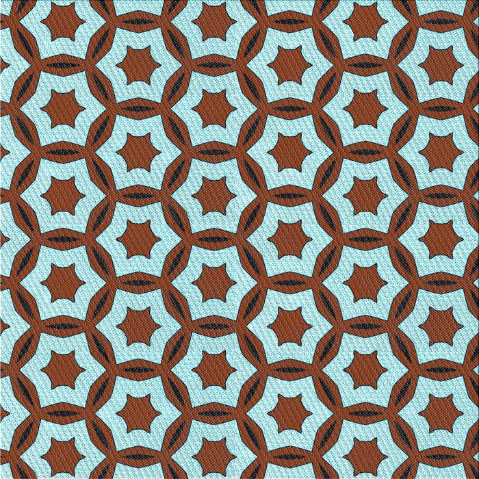 Round Machine Washable Transitional Blue Rug, wshpat2456lblu