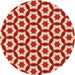 Square Machine Washable Transitional Red Rug in a Living Room, wshpat2456org