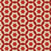 Round Patterned Red Rug, pat2456org