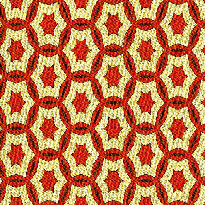 Patterned Red Rug, pat2456yw