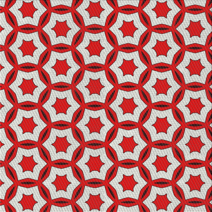 Square Patterned Gray Novelty Rug, pat2456