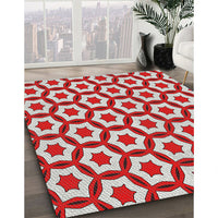 Patterned Gray Novelty Rug, pat2456