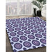 Machine Washable Transitional Dark Slate Blue Purple Rug in a Family Room, wshpat2457blu