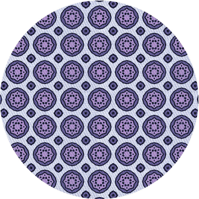 Square Machine Washable Transitional Dark Slate Blue Purple Rug in a Living Room, wshpat2457blu