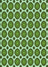 Machine Washable Transitional Pastel Green Rug, wshpat2457grn