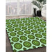 Machine Washable Transitional Pastel Green Rug in a Family Room, wshpat2457grn