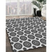 Machine Washable Transitional Silver Gray Rug in a Family Room, wshpat2457gry