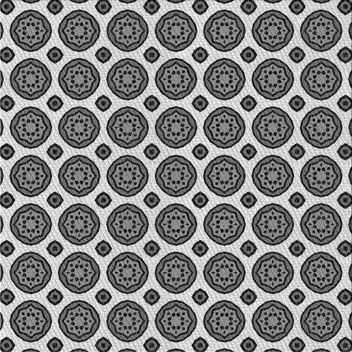 Round Patterned Silver Gray Rug, pat2457gry