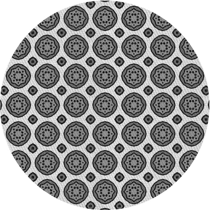 Square Machine Washable Transitional Silver Gray Rug in a Living Room, wshpat2457gry