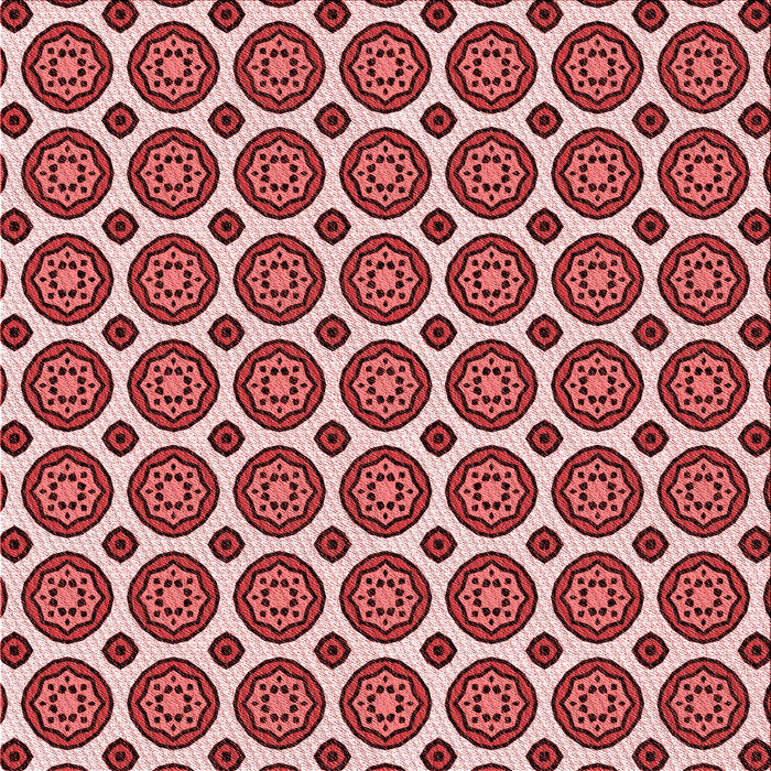 Round Patterned Cranberry Red Rug, pat2457rd