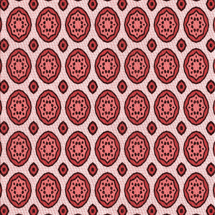 Patterned Cranberry Red Rug, pat2457rd