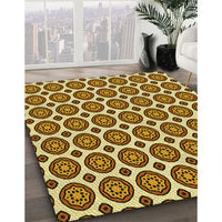 Patterned Red Brown Rug, pat2457yw