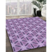 Machine Washable Transitional Purple Violet Purple Rug in a Family Room, wshpat2458blu