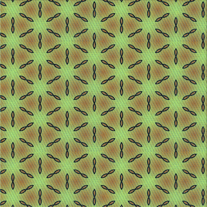 Round Machine Washable Transitional Yellow Green Rug, wshpat2458lblu