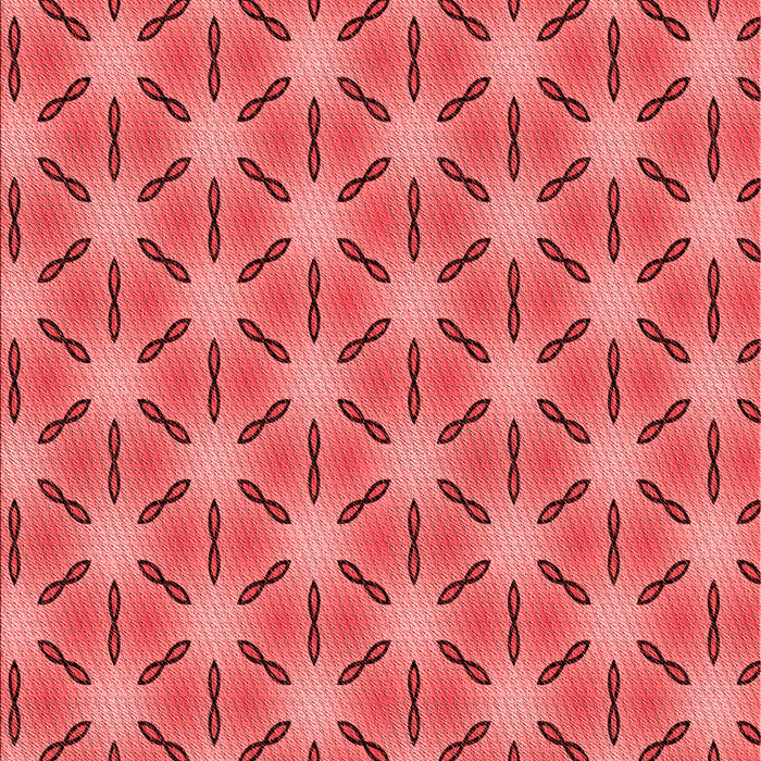 Patterned Red Rug, pat2458rd