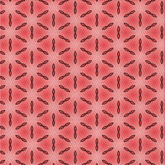 Round Patterned Red Rug, pat2458rd