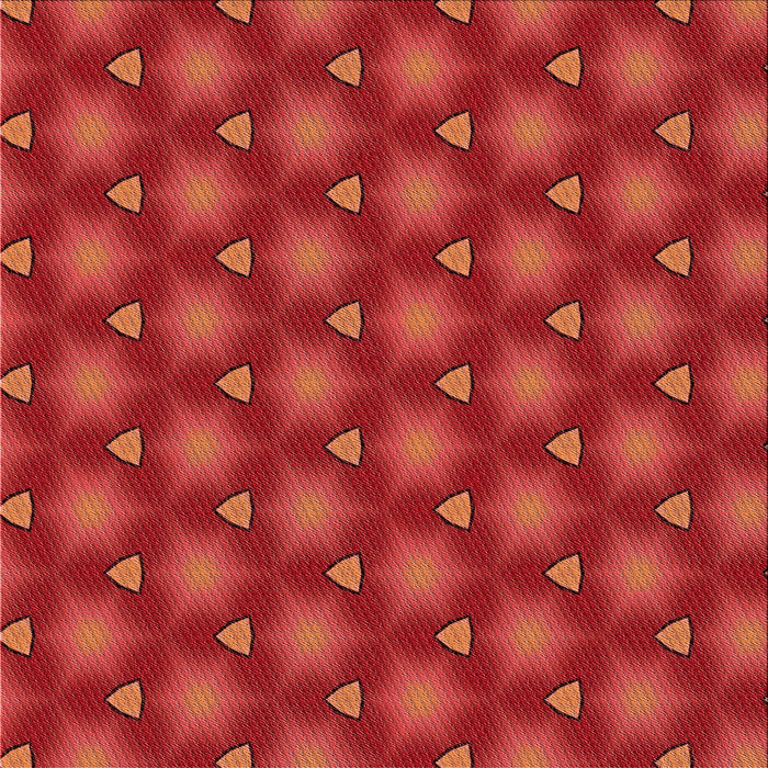 Round Patterned Red Rug, pat2459rd