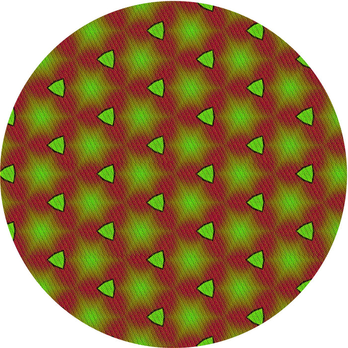 Square Patterned Red Rug, pat2459yw