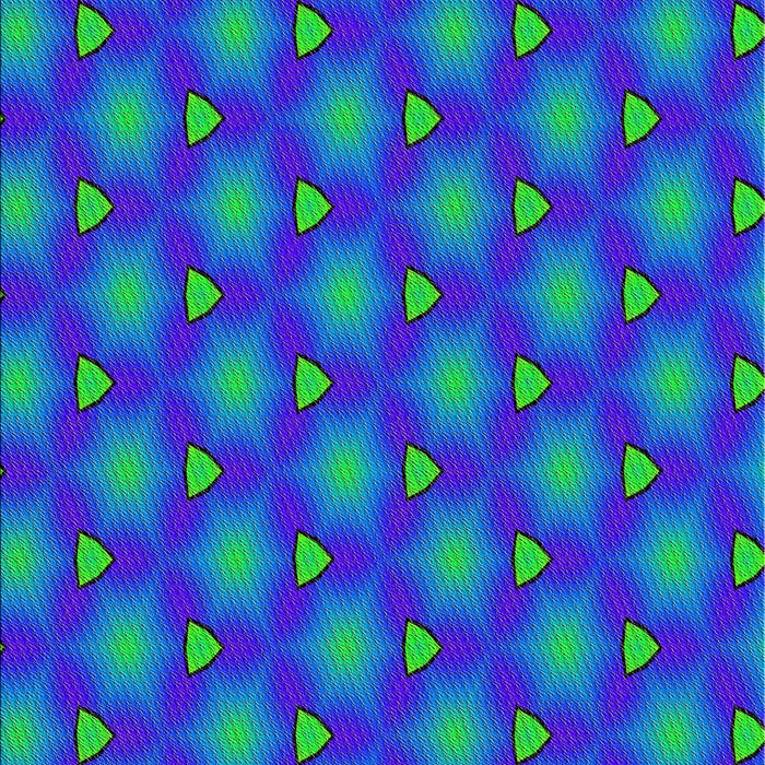 Patterned Dark Turquoise Green Novelty Rug, pat2459