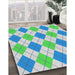 Machine Washable Transitional PaleGreen Rug in a Family Room, wshpat245