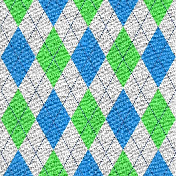 Patterned Pale Green Novelty Rug, pat245