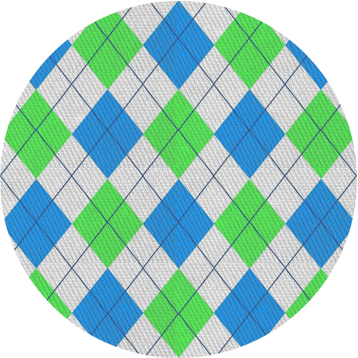 Square Machine Washable Transitional PaleGreen Rug, wshpat245