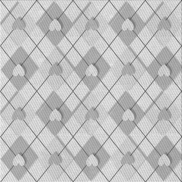 Round Patterned Dark Gray Rug, pat246gry