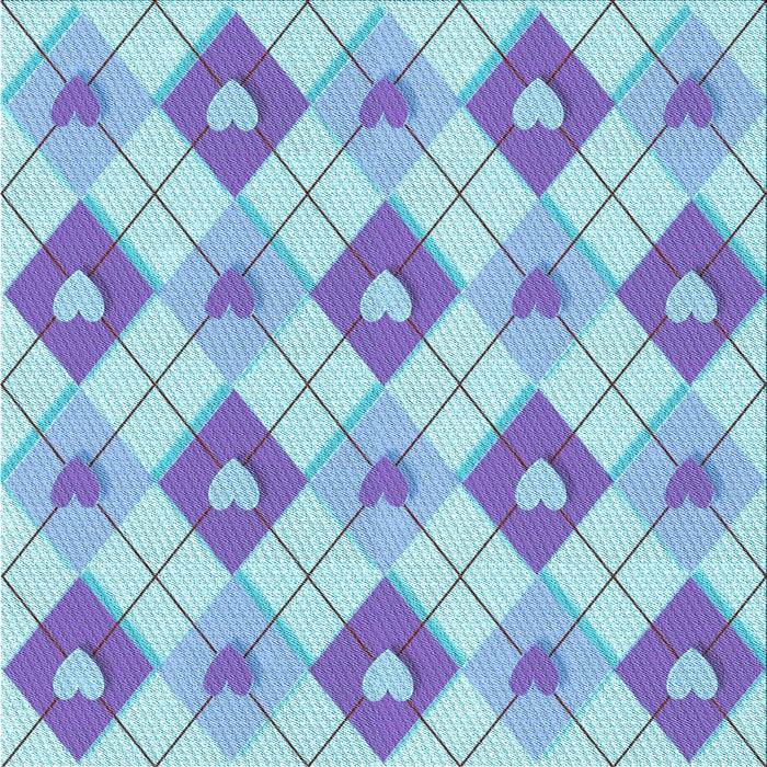 Round Patterned Blue Rug, pat246lblu