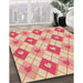 Machine Washable Transitional Red Rug in a Family Room, wshpat246org