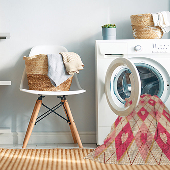 Machine Washable Transitional Red Rug in a Washing Machine, wshpat246org