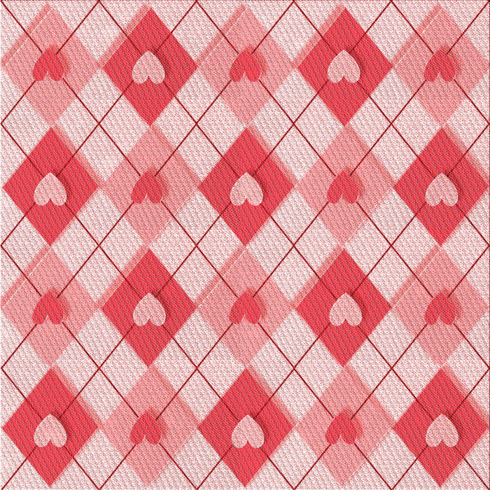 Round Patterned Deep Rose Pink Rug, pat246rd