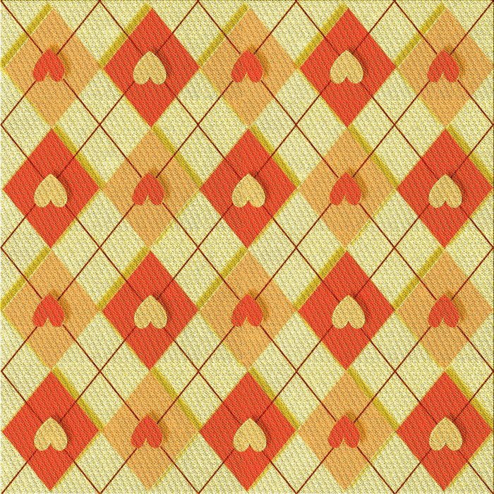 Round Patterned Orange Red Orange Rug, pat246yw