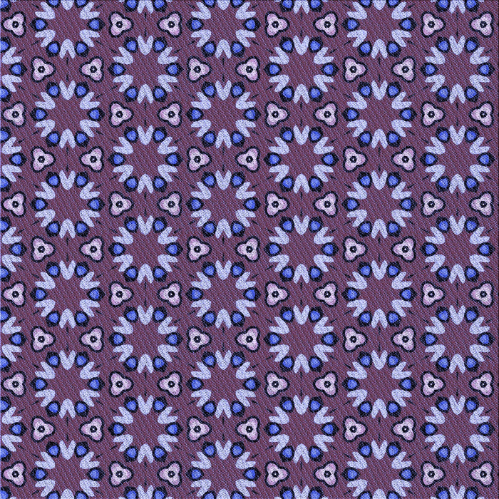 Round Patterned Plum Purple Rug, pat2460blu