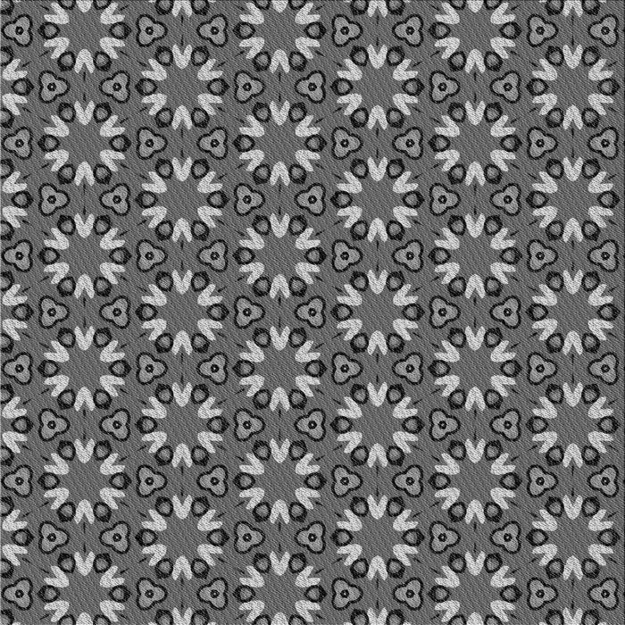 Round Patterned Gunmetal Gray Rug, pat2460gry