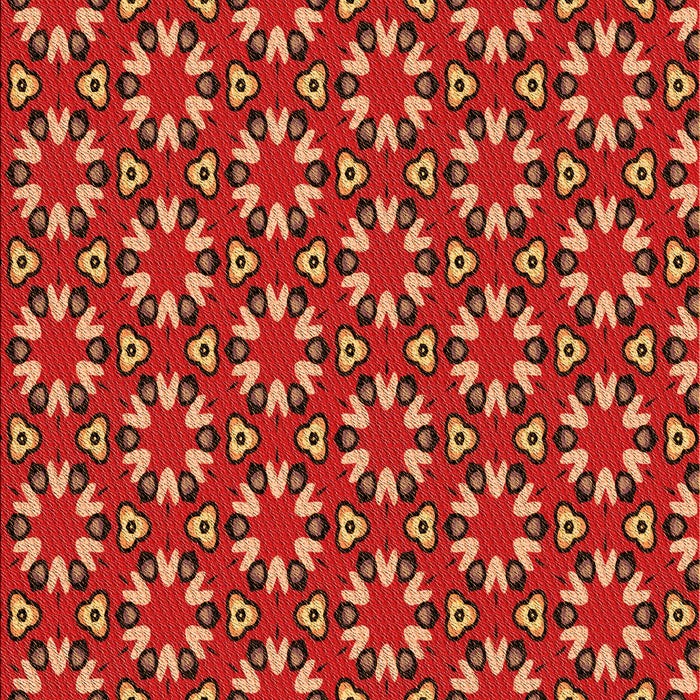 Patterned Red Rug, pat2460org