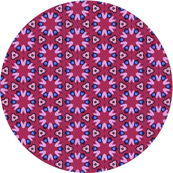 Square Machine Washable Transitional Raspberry Red Rug in a Living Room, wshpat2460pur