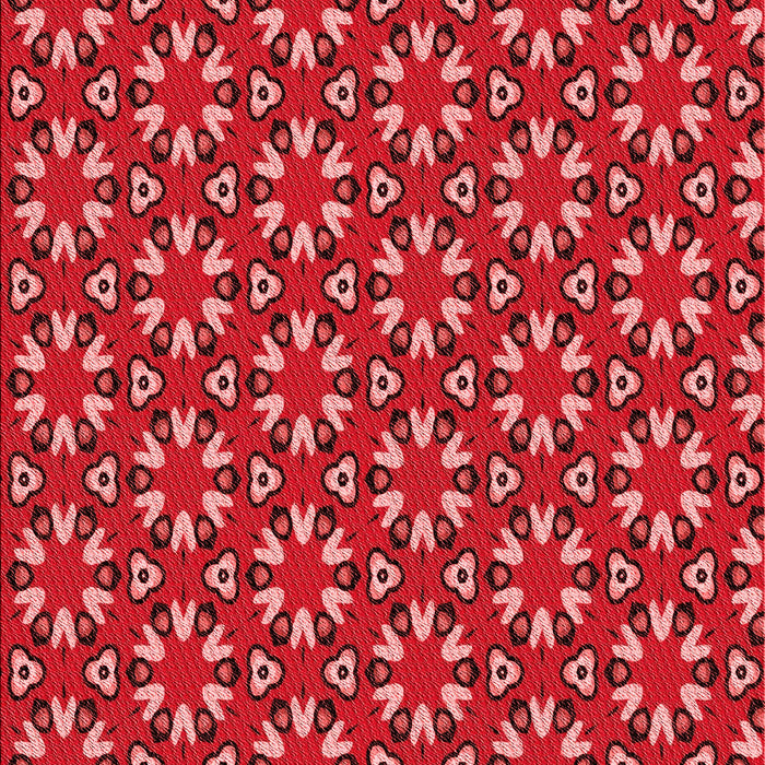 Machine Washable Transitional Red Rug, wshpat2460rd