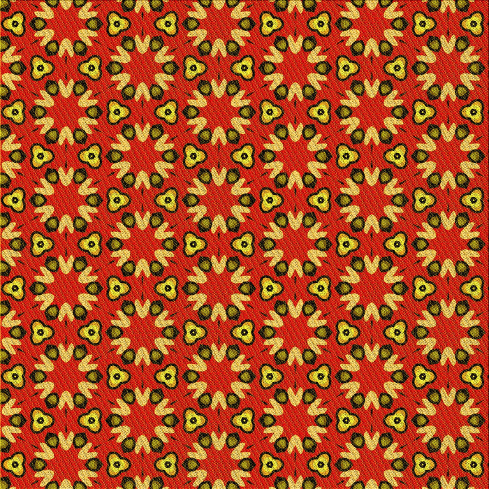 Round Patterned Dark Golden Brown Rug, pat2460yw