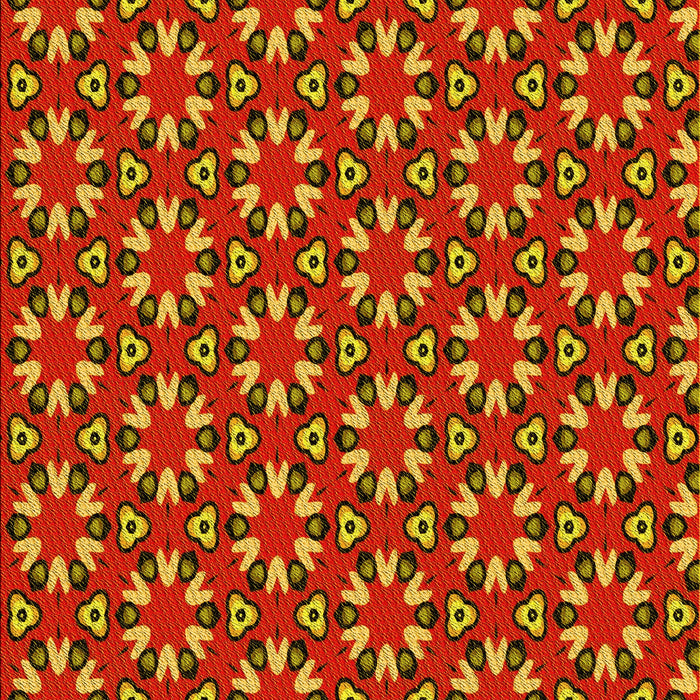 Patterned Dark Golden Brown Rug, pat2460yw