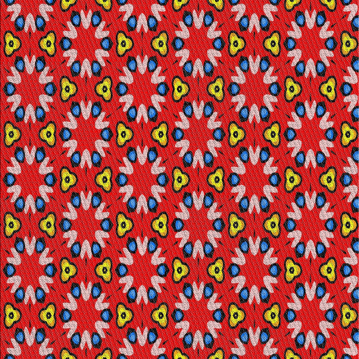 Patterned Red Novelty Rug, pat2460