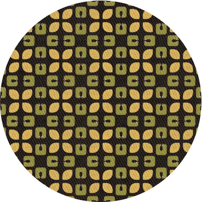 Square Machine Washable Transitional Midnight Gray Rug in a Living Room, wshpat2461brn